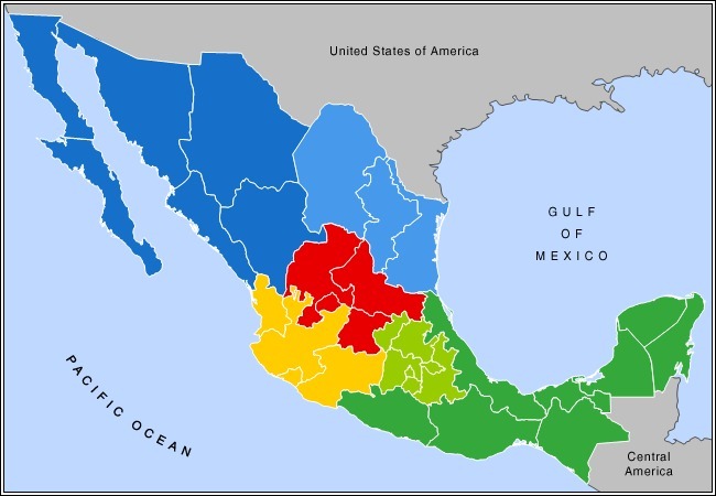 Mapa De Mexico Con Nombres Republica Mexicana Descargar E