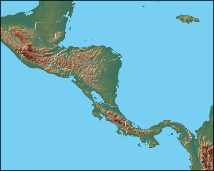 Государственный язык центральной америки. Рельеф центральной Америки. Центральная Америка перешеек. Топографическая карта центральной Америки. Центральная Америка на карте рельеф.