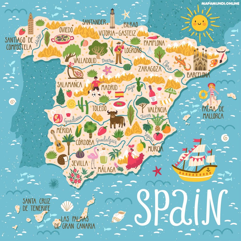 Mapa Turistico Mapa De Espana Espana Y Mapa Turistico Images