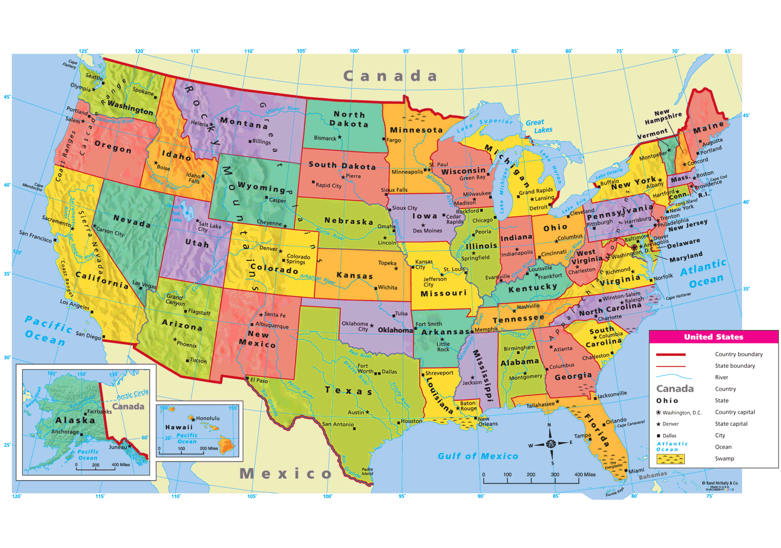 Mapa De Estados Unidos Con Nombres Y Capitales Para Imprimir Images My XXX Hot Girl
