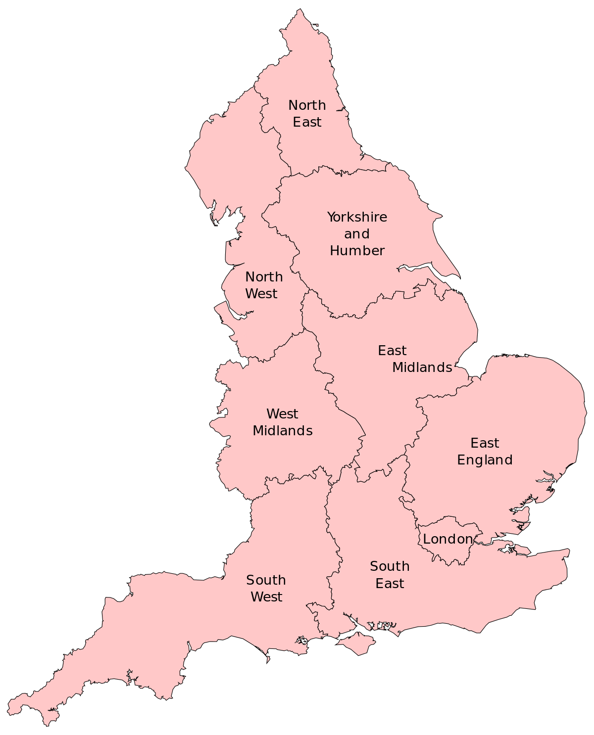 Mapa de Inglaterra | Inglaterra Actual, Antigua y Turística | Descargar