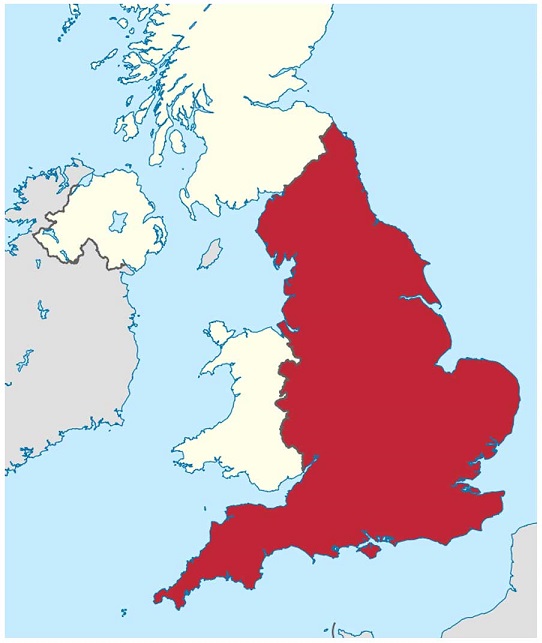 Inglaterra Mapa Mundial - Inglaterra En Un Mapa Mundi