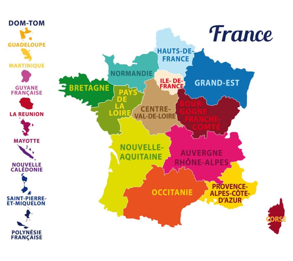Lista 99+ Foto Mapa De Francia Y Sus Regiones El último