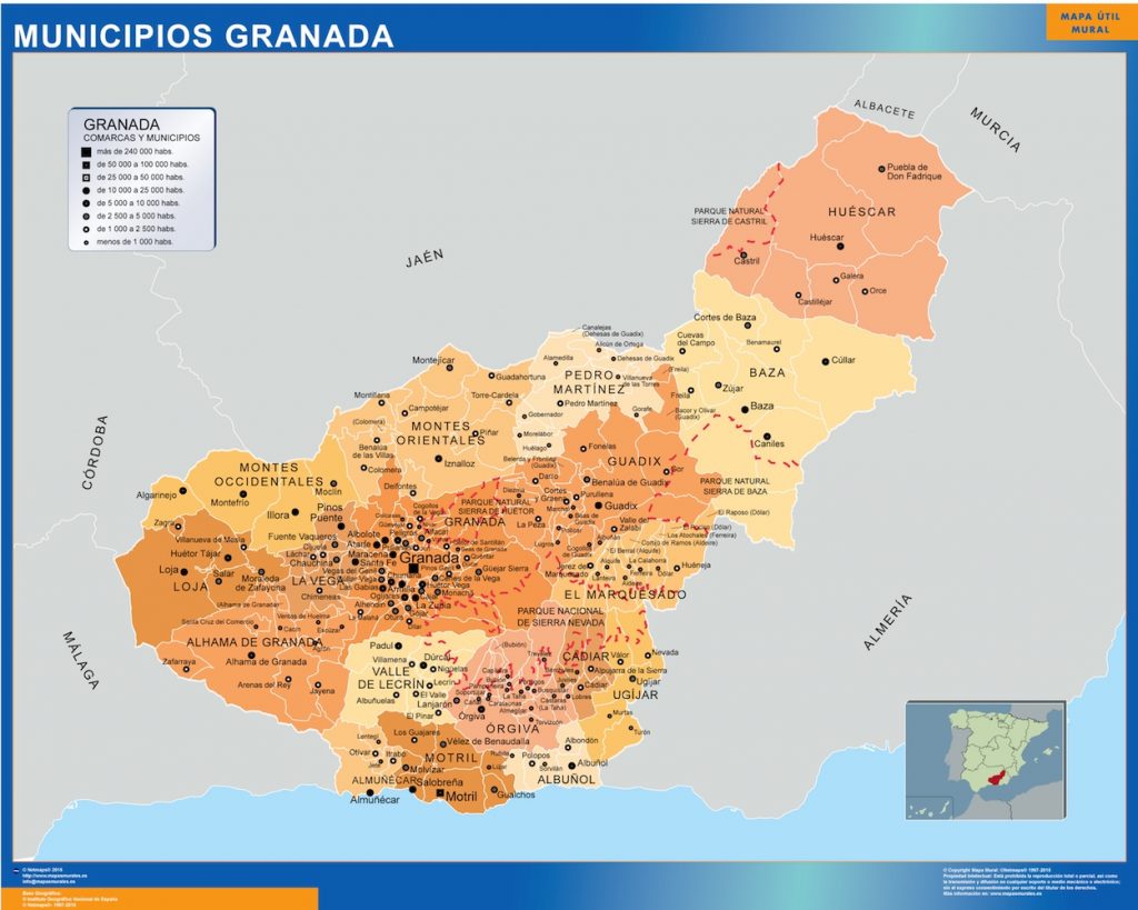 Mapa Las Gabias Granada 