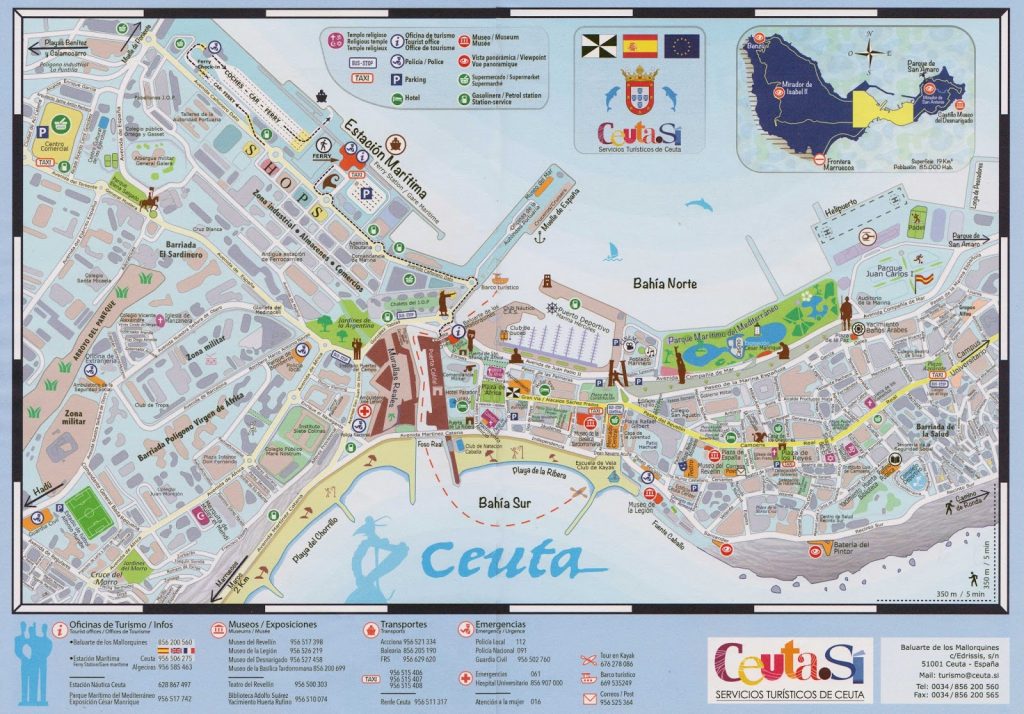 ceuta tourist map